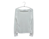 ターテスUネックウールシアーTシャツ (5c)