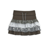 Cancan layered skirt (Brown)