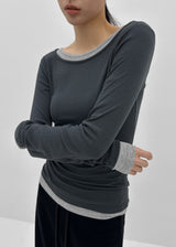 [MADE] Zencu Boat-Neck Long-Sleeve Tee