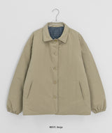 Hinyu Check Reversible Padded Jacket