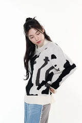 CAMOUFLAGE KNIT ZIP UP
