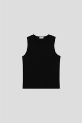 [1+1] Waffle Crop Sleeveless Tee