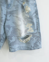 Blur Camo Bermuda Denim Pants