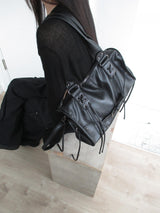 leather punky strap bag