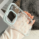 サマーブルーエッジフレッシュムードミニマル iPhone ケース