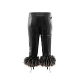 FUR-CUFFED WAR TROUSERS