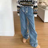 ストリングコンマデニムパンツ