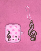 [made] Dot treble clef Keyring