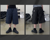 Lyn Pinstripe Carpenter Bermuda Pants