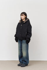 Ark Fur Bomber Jacket