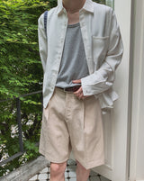 ロティリネンクロップシャツ