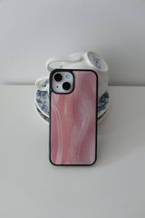Half pink epoxy case