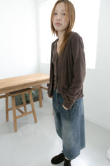 dark blue bermuda pants(S-M)