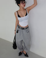 a two-line cross stud belt