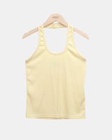 Roden Shell Button Dot Halter Sleeveless Top