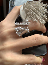 Pearl point open ring