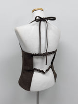 [Setup Available] Pepper Halter Neck Layered Bustier