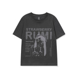 RUMI pfp crop T-shirt [Charcoal grey]