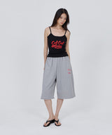 CONY CALL OUT BABY RIB TANK TOP / BLACK