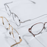 Knouun Round titanium glasses CODE. 102. C Sizzy silver