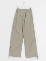 Soluna Parachute String Shirring Wide Banding Pants