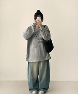 トートキュートダイドプリントスウェットシャツ