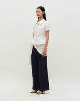 Layered Wrap Tie _ IVORY