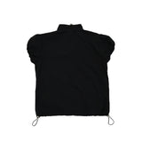 puff sleeve nylon tops