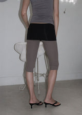 FOLDING CAPRI LEGGINGS (2color)