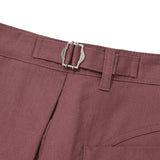 Double tuck BERMUDA shorts / Raspberry