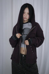 VIOLA WAFFLE ZIP UP