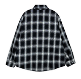 A-ekid overfit check pocket shirt