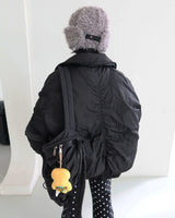 [UNISEX] エアブルゾン オーバーサイズフィット シャーリングパディング
