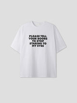 No.1218 EYES lettering half T