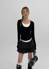 [MADE] Mureal Dot Cancan Skirt Pants