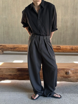 [Unisex] シルキーオーバーフィットシャツ(3color)