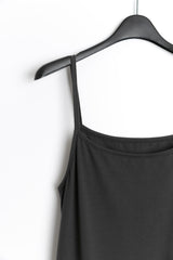 スパンウエストシャーリングスリーブレスワンピース(3colors)