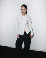 Side button shirts [White]