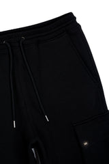 Cargo Jersey Pants - Black