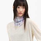 Twister Pattern Scarf - Light Blue