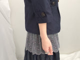 Semi-A-Line Double Button Jacket