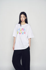 25SS アニメートフォントショートスリーブTシャツ ホワイト