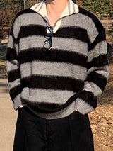 Dangala brush collar knitwear