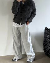 [Unisex] キャッシュモヘアクロップカーディガン(2color)