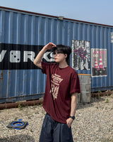 Weaver Printing Oversized Half Sleeve Tee