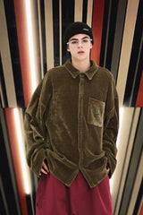DSXBS HEAVY CORDUROY COLLAR SHIRT MUSTARD
