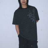 Untitled Starrynight Small Stripe Short Sleeve Black Charcoal