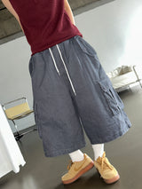 Reels Back Curve Pigment Balloon Bermuda Shorts 3color