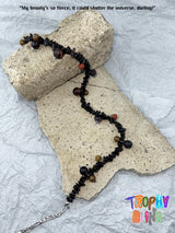 Natural Agate Ball Necklace-02