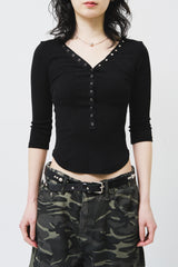 (W) Shu Snap Top (2color)